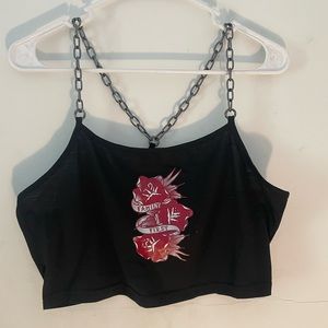 ROMWE Chain Crop Top